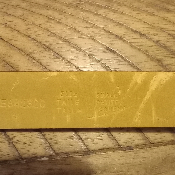 Liz Claiborne Genuine Cow Leather Women's Belt Alligator Croc Print Brown Size S - Picture 9 of 9